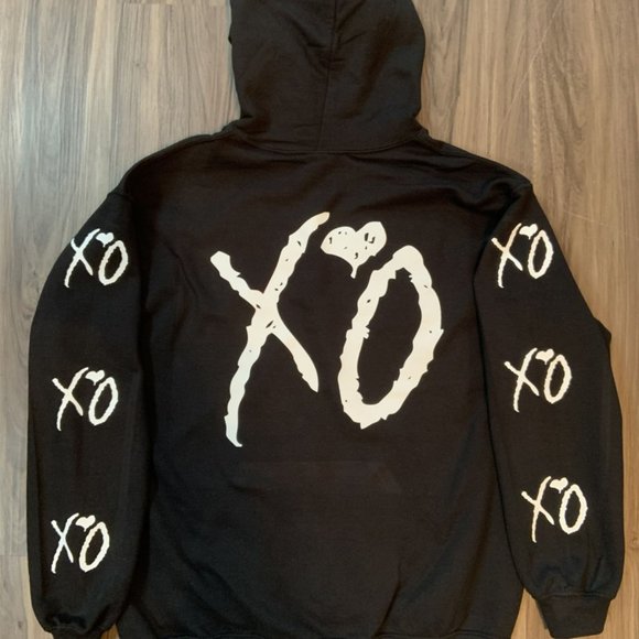 XO The Weeknd Hoodie Black (White Print) - Picture 2 of 2